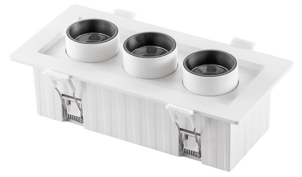 FAN INC-SIDER-3-BCO Vestavné LED svítidlo Sider (bílé) 16 W, 2130 lm, CCT 3000/4200/6500 K, 188 x 90 x 70 mm - FANEUROPE