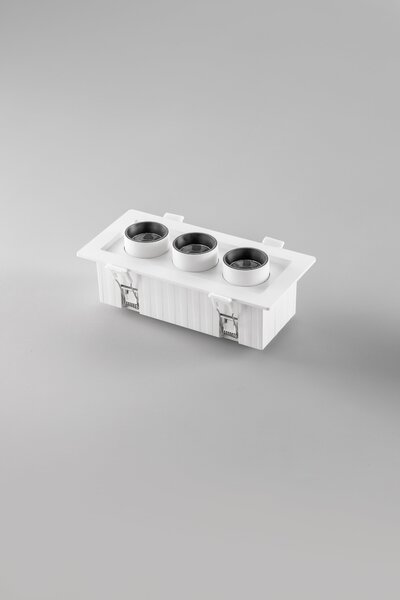 FAN INC-SIDER-3-BCO Vestavné LED svítidlo Sider (bílé) 16 W, 2130 lm, CCT 3000/4200/6500 K, 188 x 90 x 70 mm - FANEUROPE