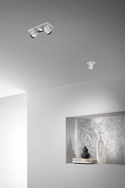 FAN INC-SIDER-3-BCO Vestavné LED svítidlo Sider (bílé) 16 W, 2130 lm, CCT 3000/4200/6500 K, 188 x 90 x 70 mm - FANEUROPE