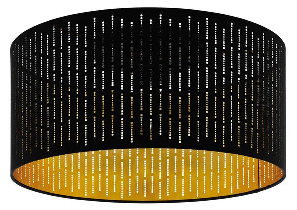 Eglo 98311 VARILLAS - Stropní přisazené svítidlo v kombinaci černé a zlaté, 1x E27, ø 47,5cm (Moderní stropní svítidlo s textilním stínidlem)