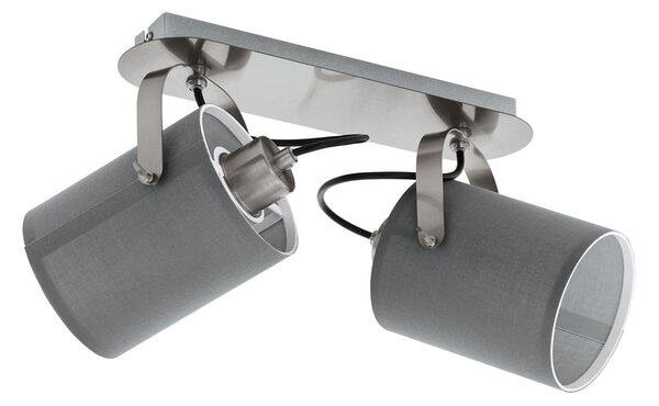 EGLO Přisazené dvoubodové osvětlení v moderním stylu VILLABATE, šedé 98139