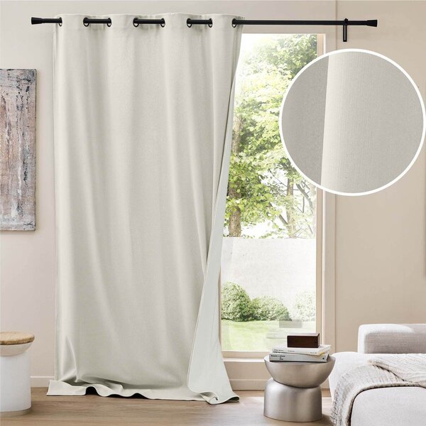 Béžový manšestrový termo závěs 140x260 cm Madison – douceur d'intérieur