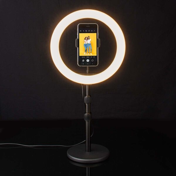 Nedis RLSTND200BK - LED Stmívatelná lampa se stojanem a držákem LED/6W/USB