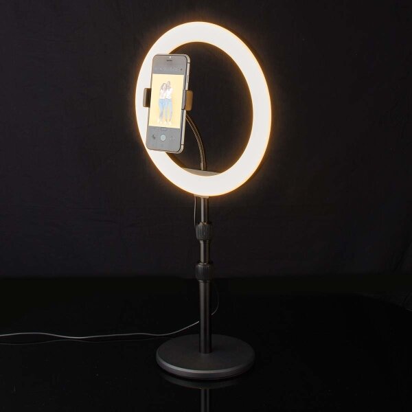 Nedis RLSTND200BK - LED Stmívatelná lampa se stojanem a držákem LED/6W/USB
