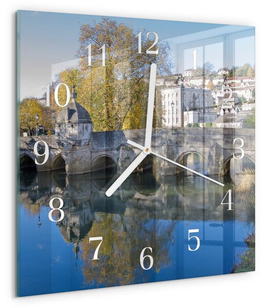 Skleněné hodiny Most zskb-30x30-00086156