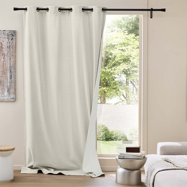 Béžový manšestrový termo závěs 140x260 cm Madison – douceur d'intérieur