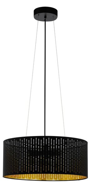 EGLO Závěsný lustr v moderním stylu VARILLAS, černý, 53cm 98313