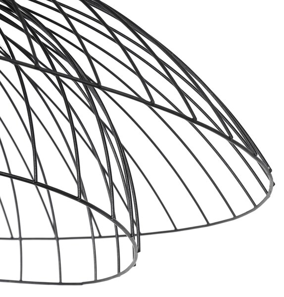 Chytré stropní svítidlo černé 60 cm vč. Wifi G95 - Pua