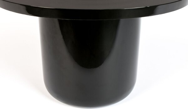 Černý kovový kulatý konferenční stolek ZUIVER SHINY BOMB 67 cm