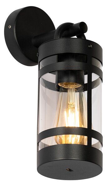 Průmyslová venkovní nástěnná lampa černá IP44 - Ruben