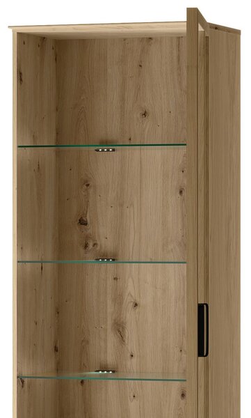 Szynaka Vitrína Limbo 11 65 cm z masivu s LED osvětlením dub Artisan