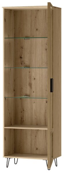 Szynaka Vitrína Limbo 11 65 cm z masivu s LED osvětlením dub Artisan