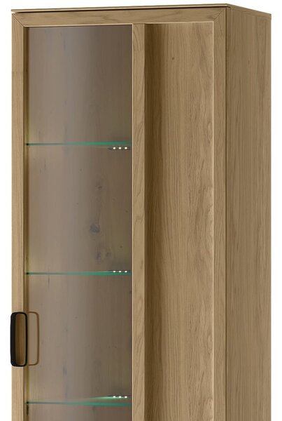 Szynaka Vitrína Limbo 11 65 cm z masivu s LED osvětlením dub Artisan