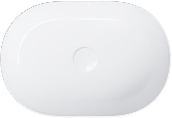 Omnires Mesa umyvadlo 46x31 cm oválné na pult bílá lesk MESA460BP