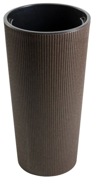 PLASTOVÝ KVĚTINÁČ URBANIKA ECO 57X29,5 CM TMAVĚHNĚDÁ