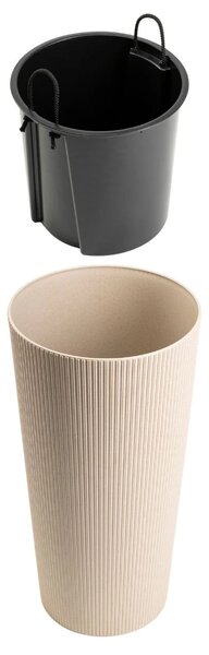 PLASTOVÝ KVĚTINÁČ URBANIKA ECO 57X29,5 CM LATTE