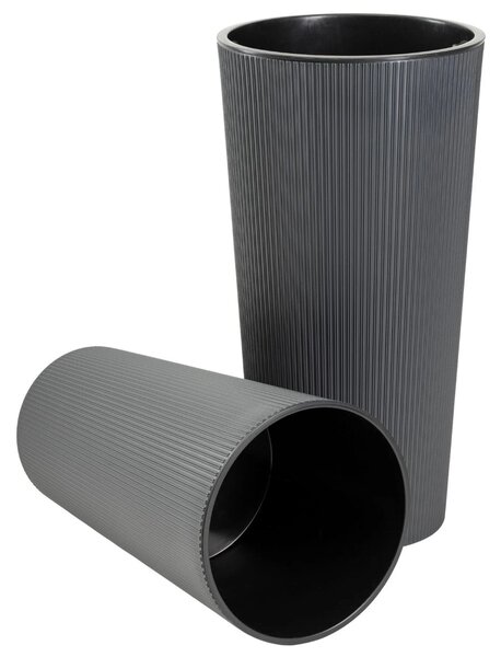 PLASTOVÝ KVĚTINÁČ URBANIKA ECO 57X29,5 CM ANTRACITOVÁ