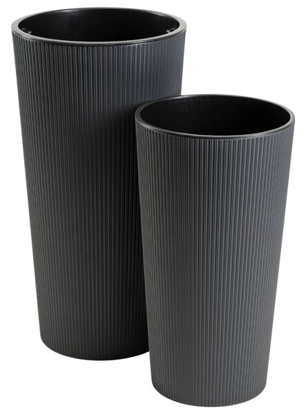 PLASTOVÝ KVĚTINÁČ URBANIKA ECO 57X29,5 CM ANTRACITOVÁ