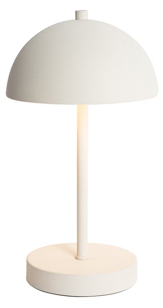 Venkovní stolní lampa bílá dobíjecí vč. LED s 3-stupňovým stmíváním - Keira