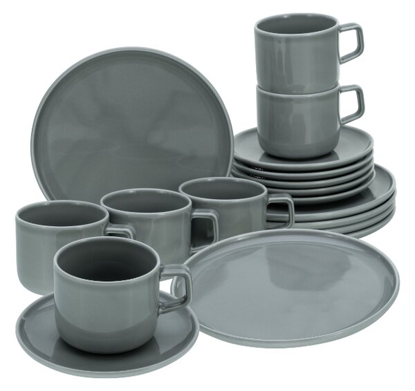 Creatable Jídelní servis Chef Collection (18dílný kávový servis, šedá) (100392053001)