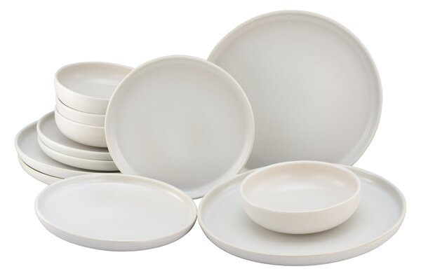 Creatable Jídelní servis Uno offwhite (12dílná sada talířů) (100392069001)