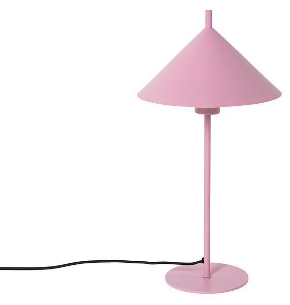 Designová stolní lampa růžová - Triangolo