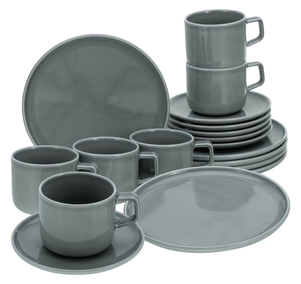 Creatable Jídelní servis Chef Collection (18dílný kávový servis, šedá) (100392053001)