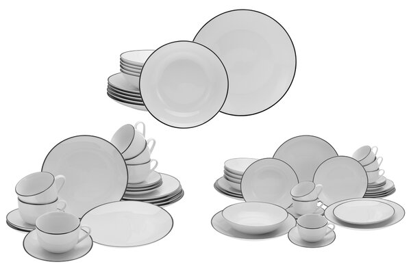 Creatable Jídelní servis Luna Black Line (100392059)