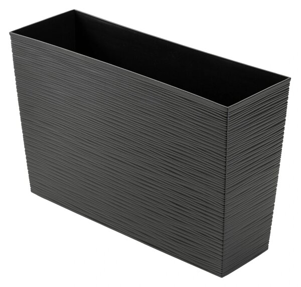 PLASTOVÝ KVĚTINÁČ BLOOM RIFLO 36X56X20 CM ČERNÁ