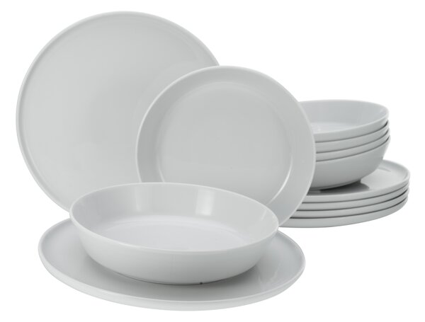 Creatable Jídelní servis Chef Collection (12dílný jídelní servis, bílá) (100392053004)