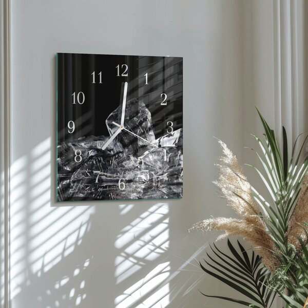 Skleněné hodiny Kostky ledu zskb-30x30-00093890
