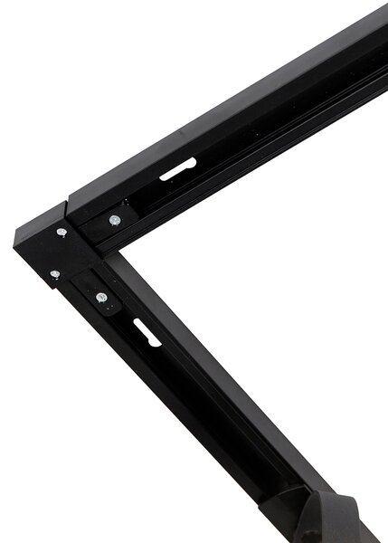 1-fázový kolejnicový systém se 6 nastavitelnými černými reflektory - Magnax Jeana