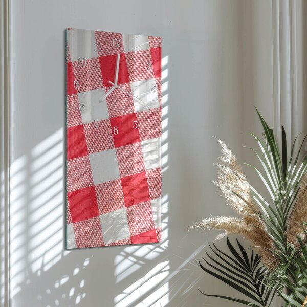 Skleněné hodiny vertikální Ubrus zsppb-30x60-00087947