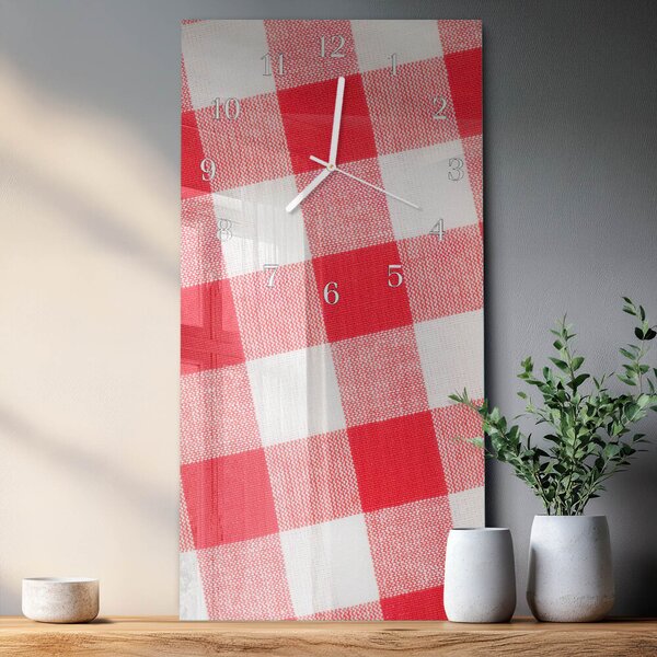 Skleněné hodiny vertikální Ubrus zsppb-30x60-00087947
