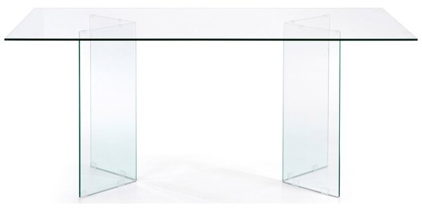Skleněný jídelní stůl Kave Home Burano 180 x 90 cm