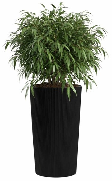 PLASTOVÝ KVĚTINÁČ URBANIKA ECO 75X41 CM ČERNÁ