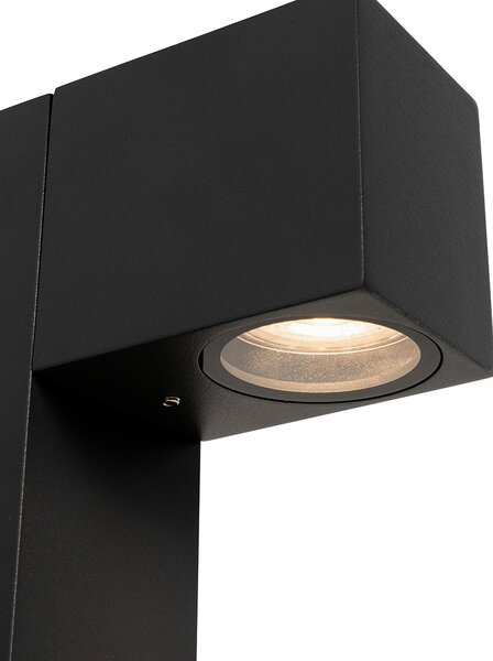 Stojací venkovní lampa průmyslový styl černá 80 cm IP44 - Baleno