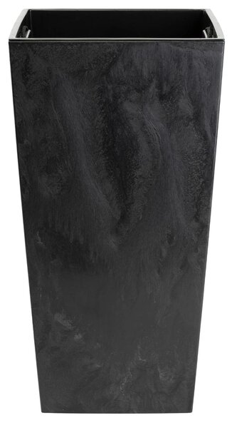 PLASTOVÝ KVĚTINÁČ PORTO 75X39,5X39,5 CM IMITACE BETONU ČERNÁ