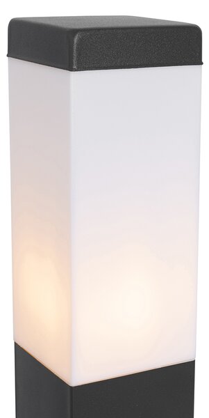 Venkovní lampa tmavě šedá 80 cm s paticí IP44 - Malios