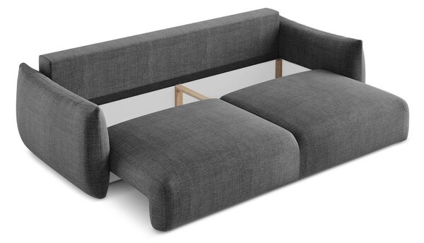 Tmavě šedá rozkládací pohovka 230 cm Leila – Makamii