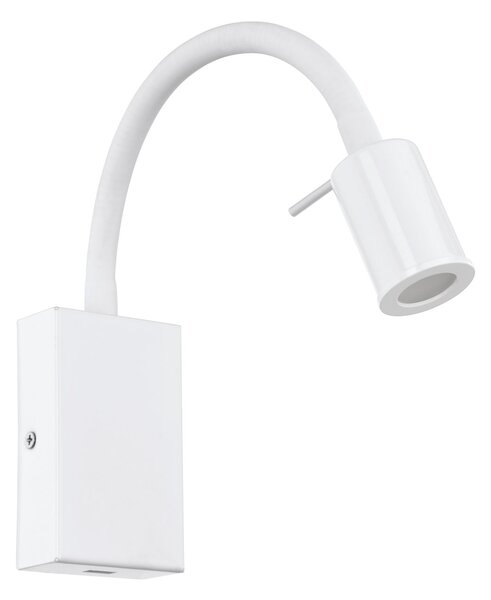 Eglo 96566 TAZZOLI - LED svítidlo na zeď na husím krku s vypínačem a USB výstupem na nabíjení (LED nástěnné svítidlo s husím krkem 3,5W, 380lm, 3000K, výstup USB 5V 2A)