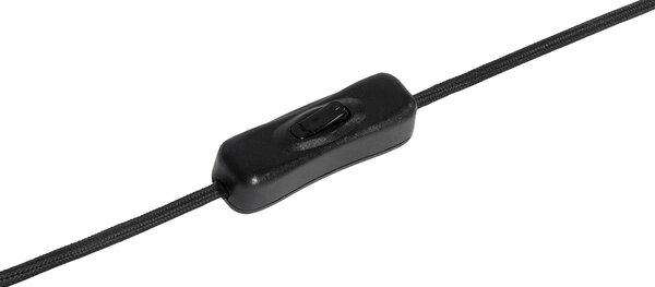 Orientální stolní lampa černá bambus - Pua