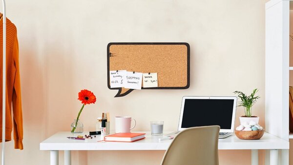 ALLboards PANEL TKK_CHAT korková nástěnka chatovací bublina 44 x 29 cm,TKK_CHAT