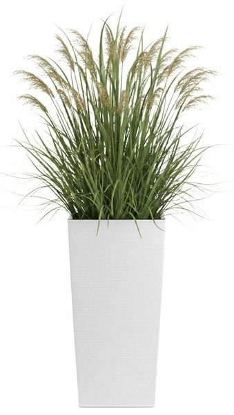 PLASTOVÝ KVĚTINÁČ PORTO RIFLO 57X29,5X29,5 CM BÍLÁ