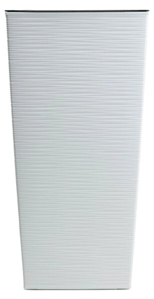 PLASTOVÝ KVĚTINÁČ PORTO RIFLO 57X29,5X29,5 CM BÍLÁ