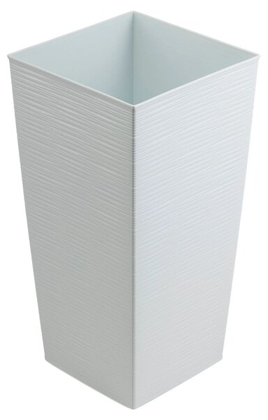 PLASTOVÝ KVĚTINÁČ PORTO RIFLO 57X29,5X29,5 CM BÍLÁ