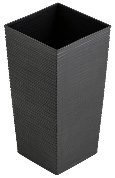 PLASTOVÝ KVĚTINÁČ PORTO RIFLO 36X19X19 CM ČERNÁ