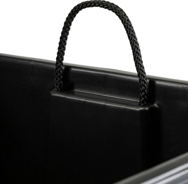 PLASTOVÝ KVĚTINÁČ PORTO RIFLO 36X19X19 CM ČERNÁ