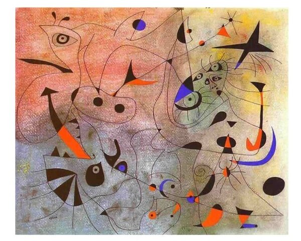Umělecký tisk Jitřenka - The Morning Star, 1940, Joan Miró, (80 x 60 cm)