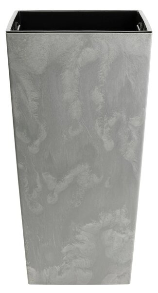 PLASTOVÝ KVĚTINÁČ PORTO 75X39,5X39,5 CM IMITACE BETONU ŠEDÁ